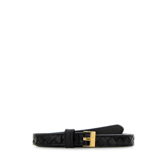 Bottega Veneta Women Black Nappa Leather Belt